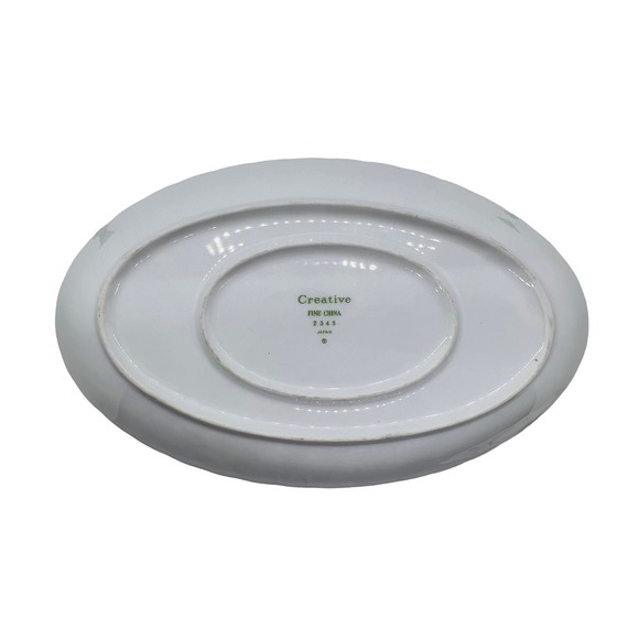 VTG Creative Fine China Regency Rose Gravy Boat with Attached Plate 2345 - Picture 5 of 5